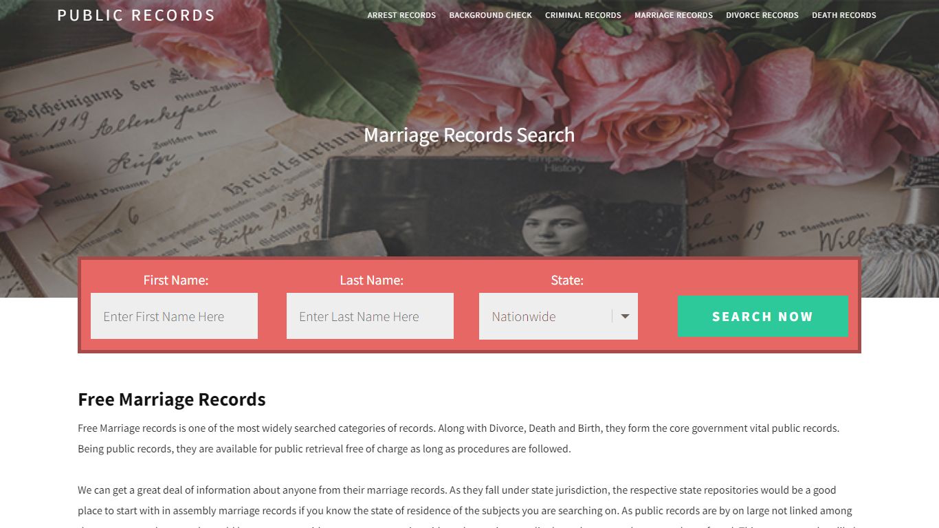 Free Marriage Records | Enter Name and Search. 14Days Free